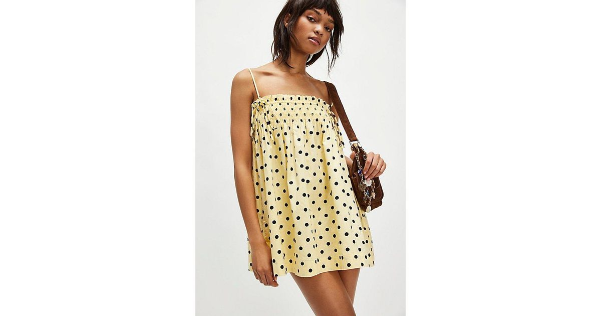 Damson Madder Lilo Mini Dress in Metallic | Lyst