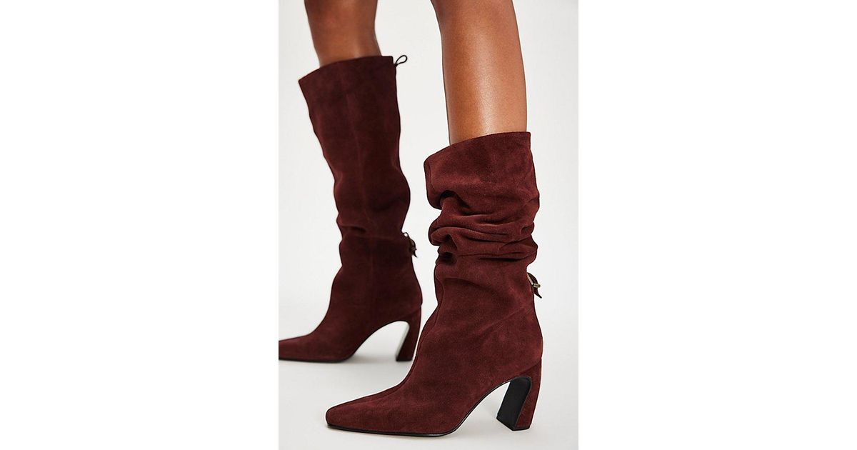 Free People Date Night Tall Boots in Red | Lyst