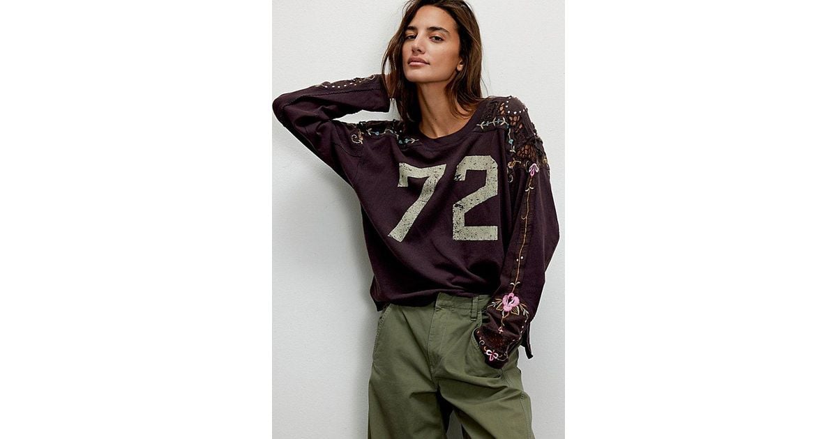 Free People We The Free Lilith Tee in Brown | Lyst