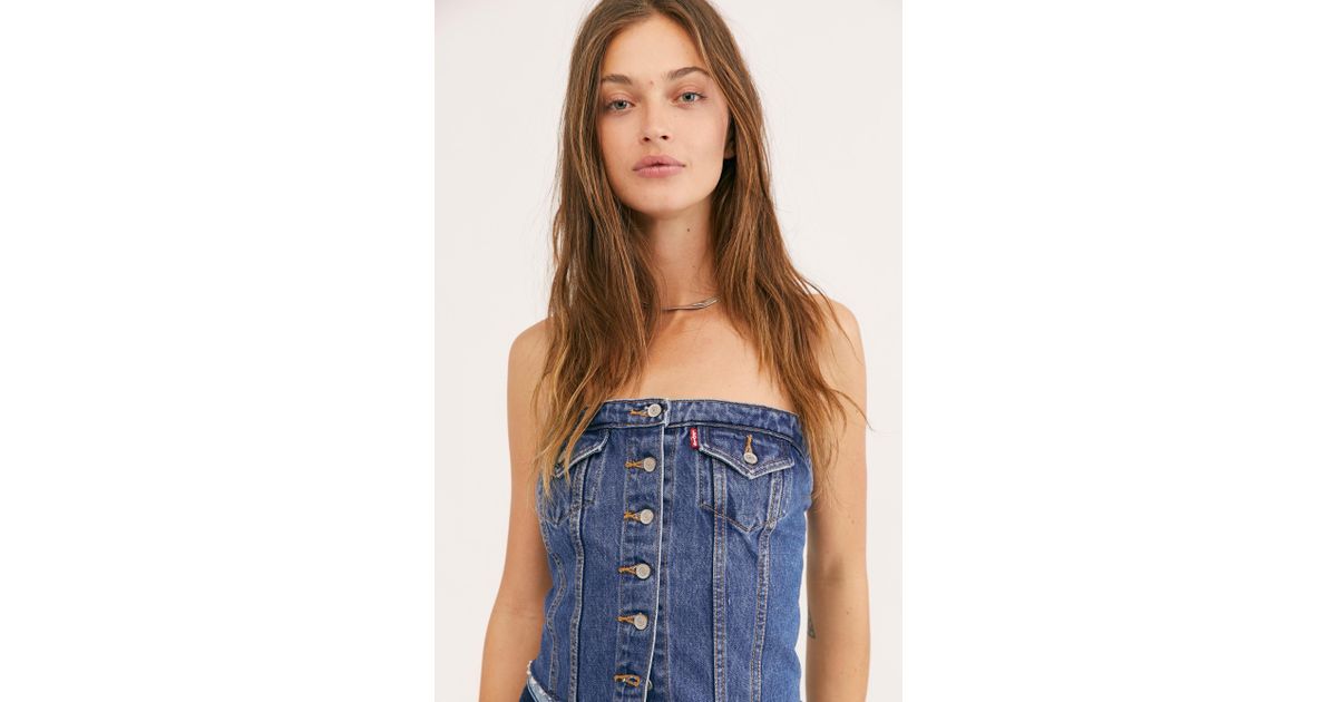 levis denim corset