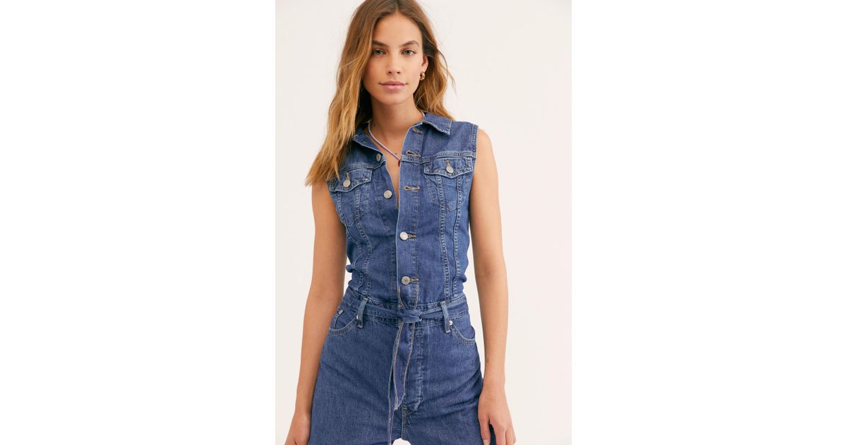 levi's cropped taper jumpsuit