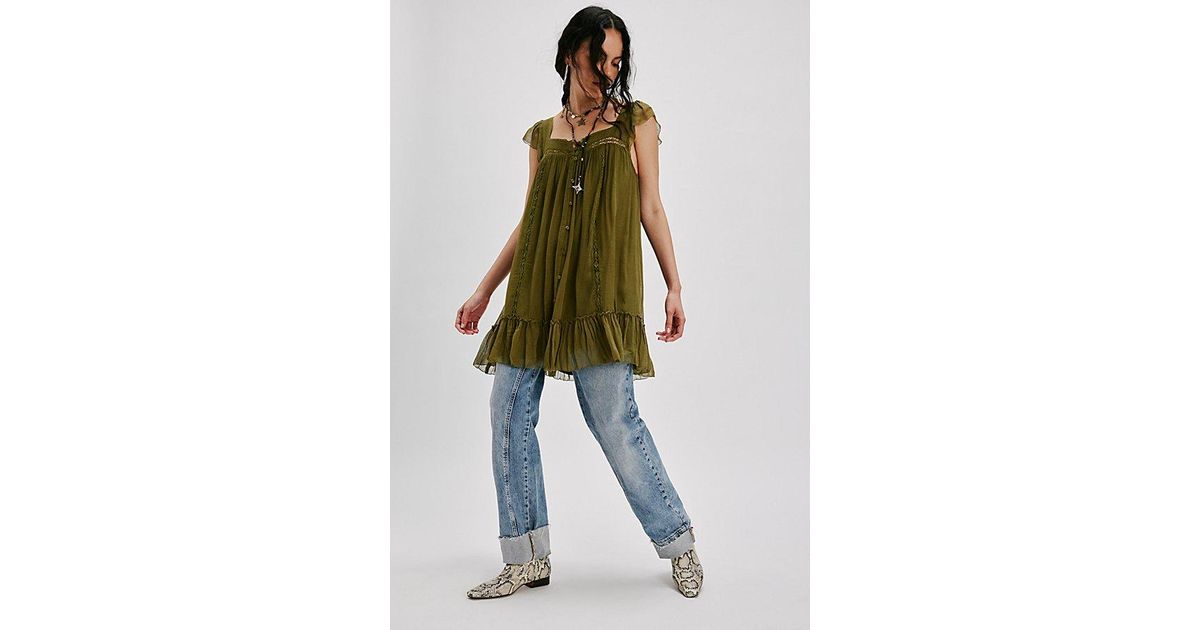 Free People Olivia Dress in Green | Lyst Free People Olivia Dress in Green | Lyst