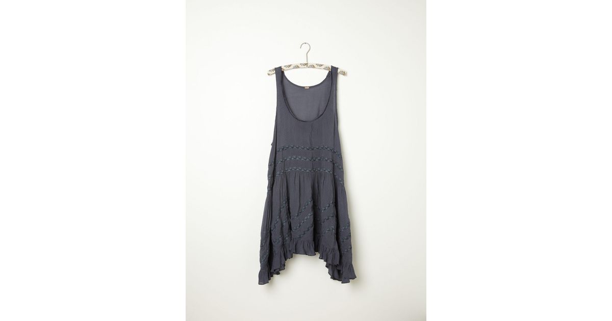 voile and lace trapeze slip
