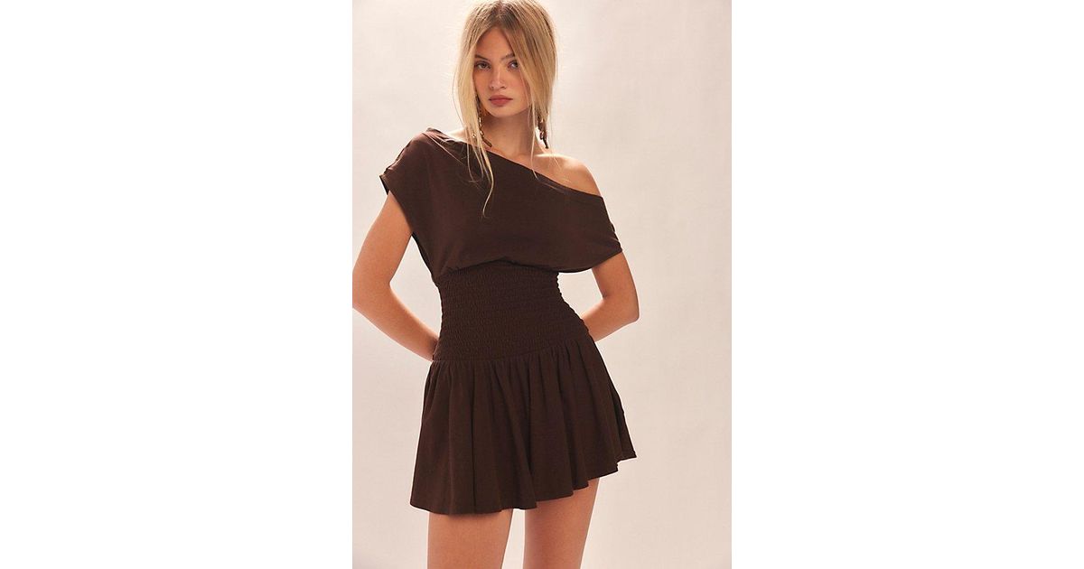 Free People Scorching Hot Mini Dress in Green | Lyst
