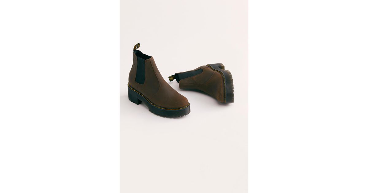 Free People Dr. Martens Rometty Chelsea Boot in Brown | Lyst