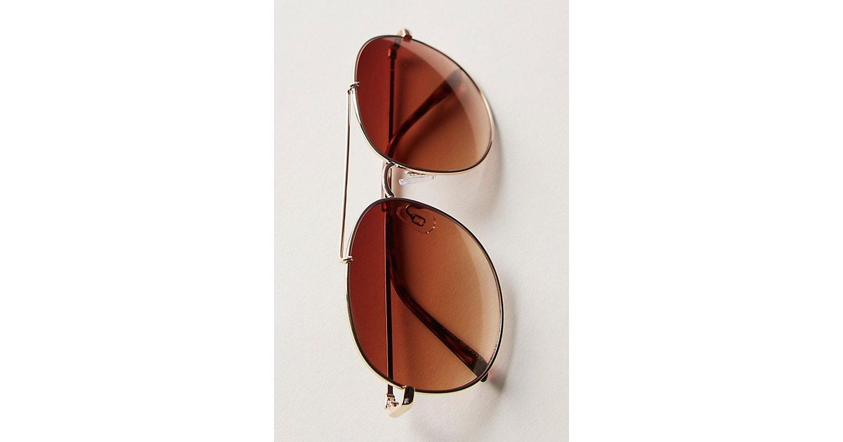 Free People Pasadena oversized metal aviator Sunglasses default.jpg?class=1600&  main image 2