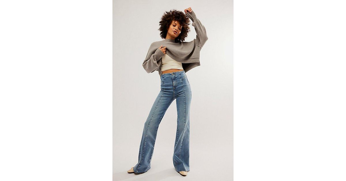 Free people low tide flare sale jeans