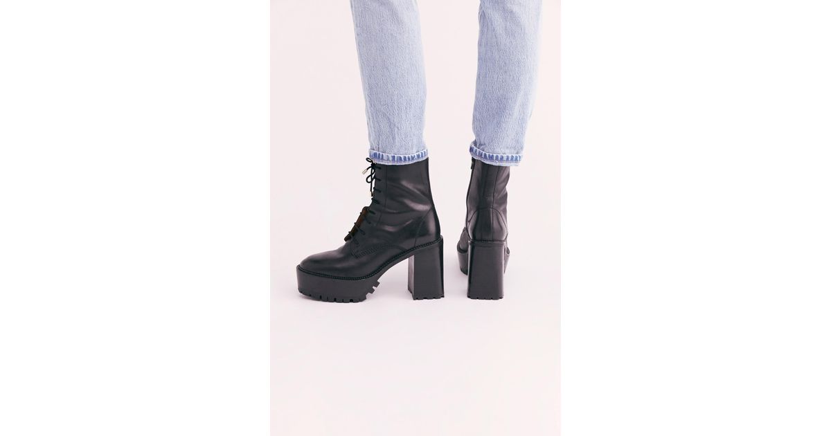pointed platform boots