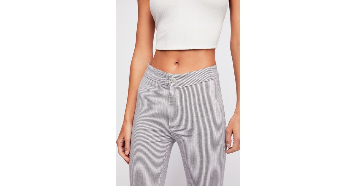 free people belle printed skinny pants