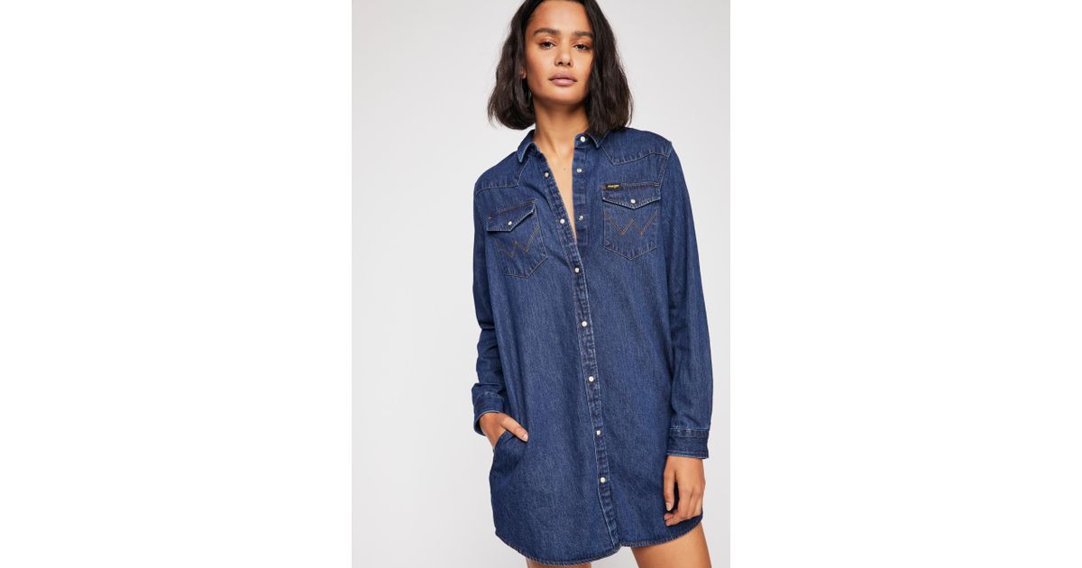 wrangler denim dress