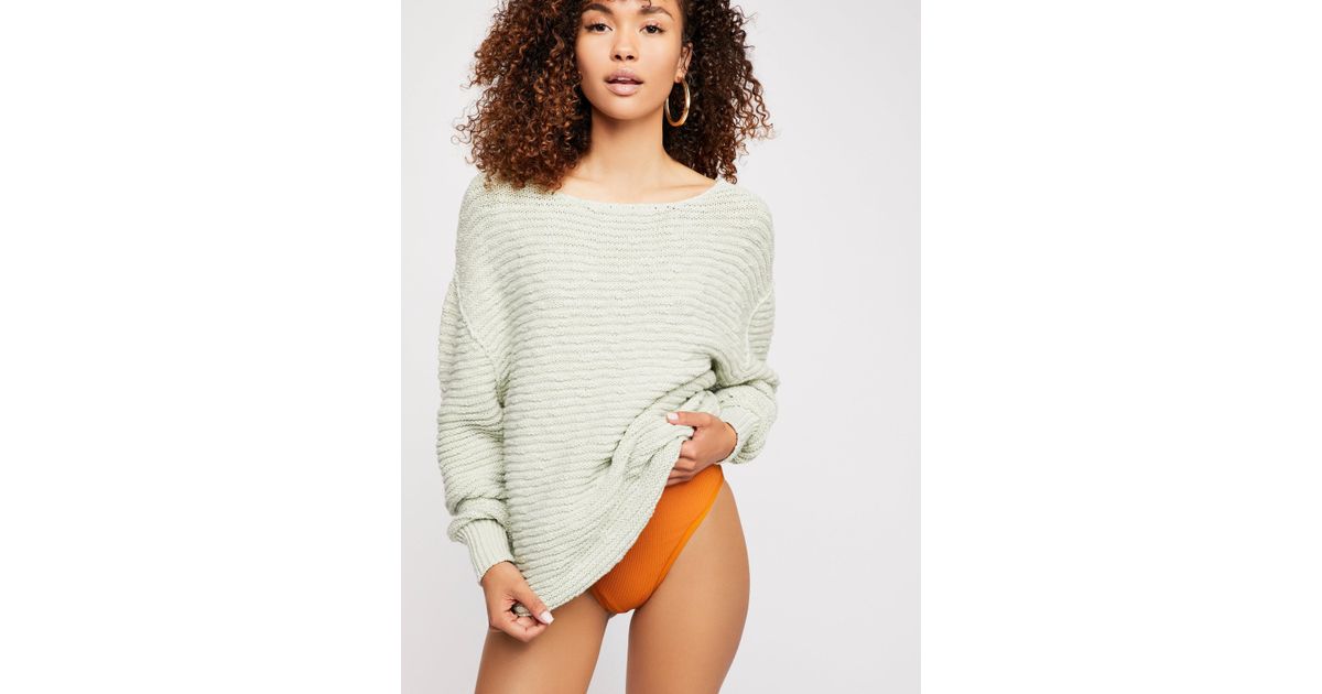 free people menace solid tunic sweater