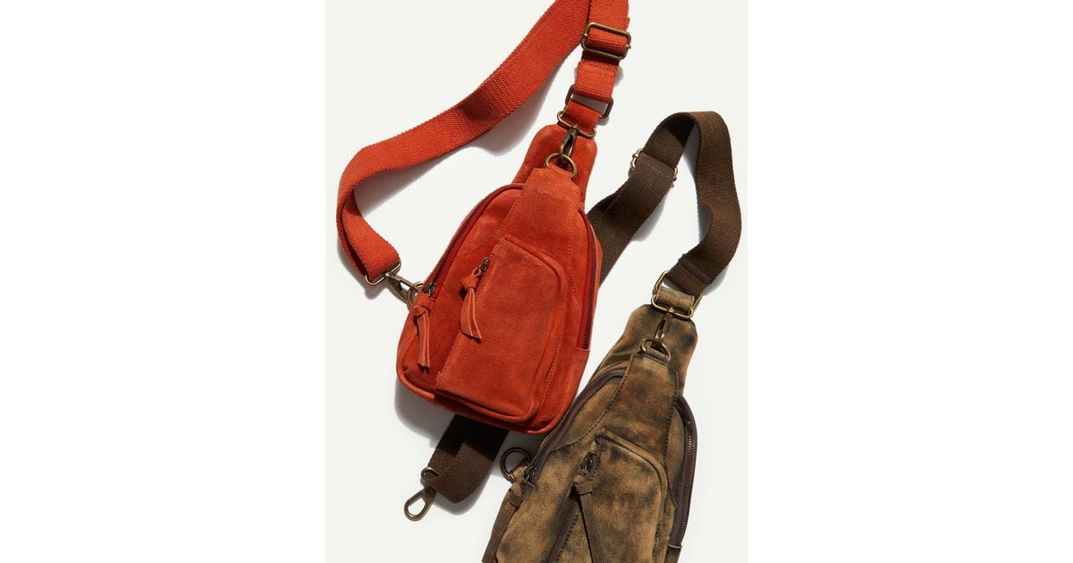 Free People Hudson Sling Bag in Red | Lyst