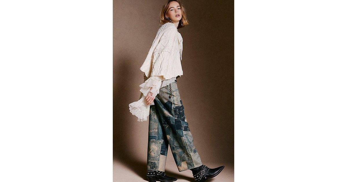 Free People ★ We The Free Illusions Printed Relaxed Jeans Women's Free People We The Free Illusions Printed Relaxed