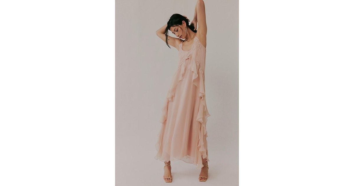 Nigel Preston Floating Angel Chiffon Maxi Dress | Lyst