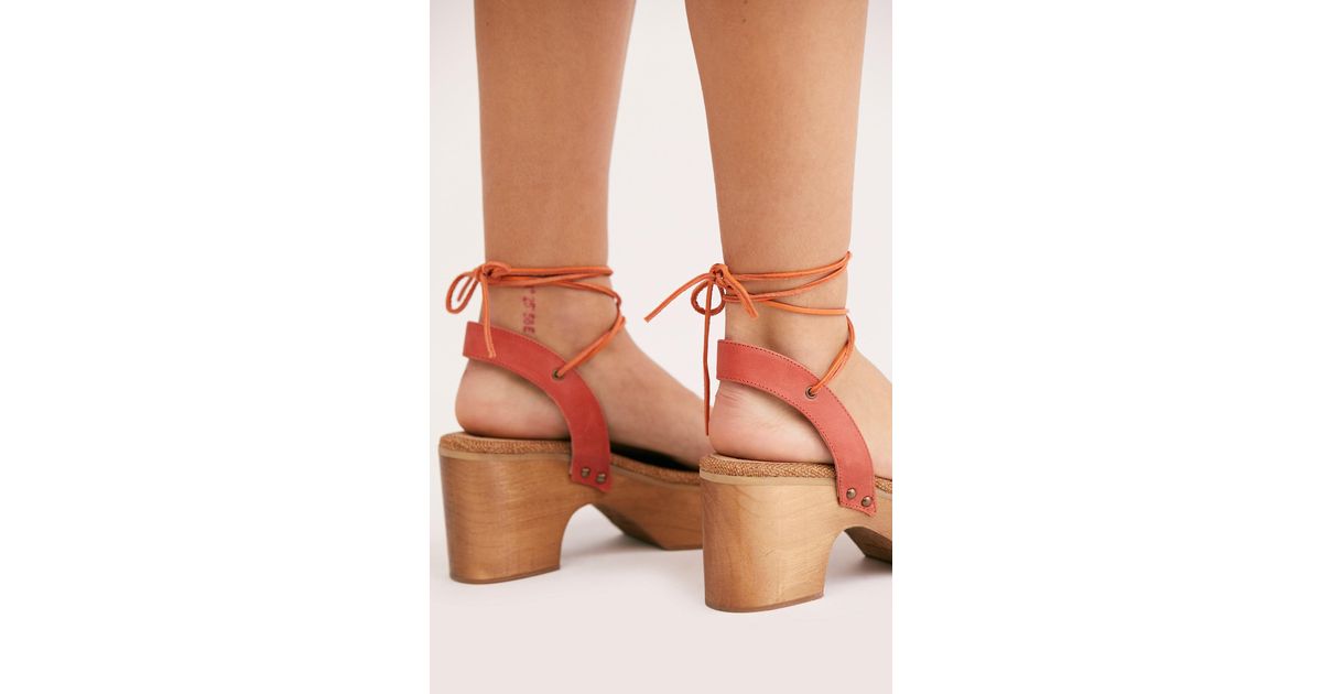 Free People Aurora Wrap Clogs By Fp Collection | Lyst