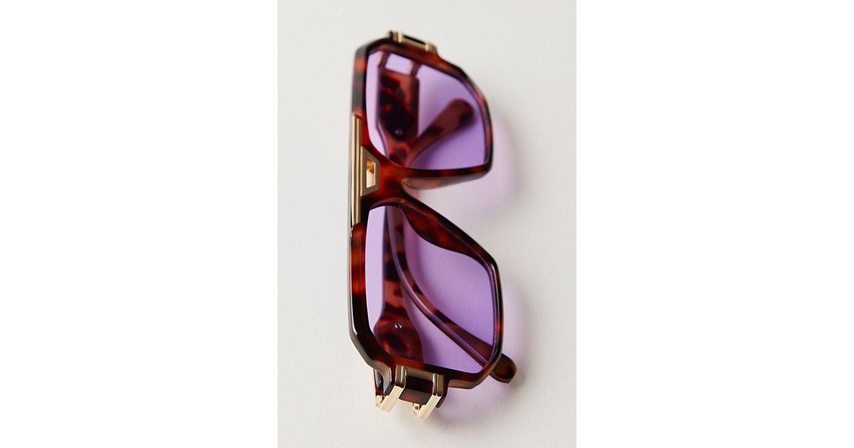 Free People Corfu Oversized Aviator Sunglasses in Purple | Lyst display picture 2