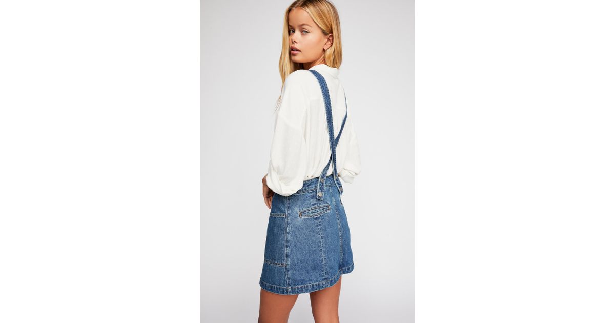 free people denim jumper