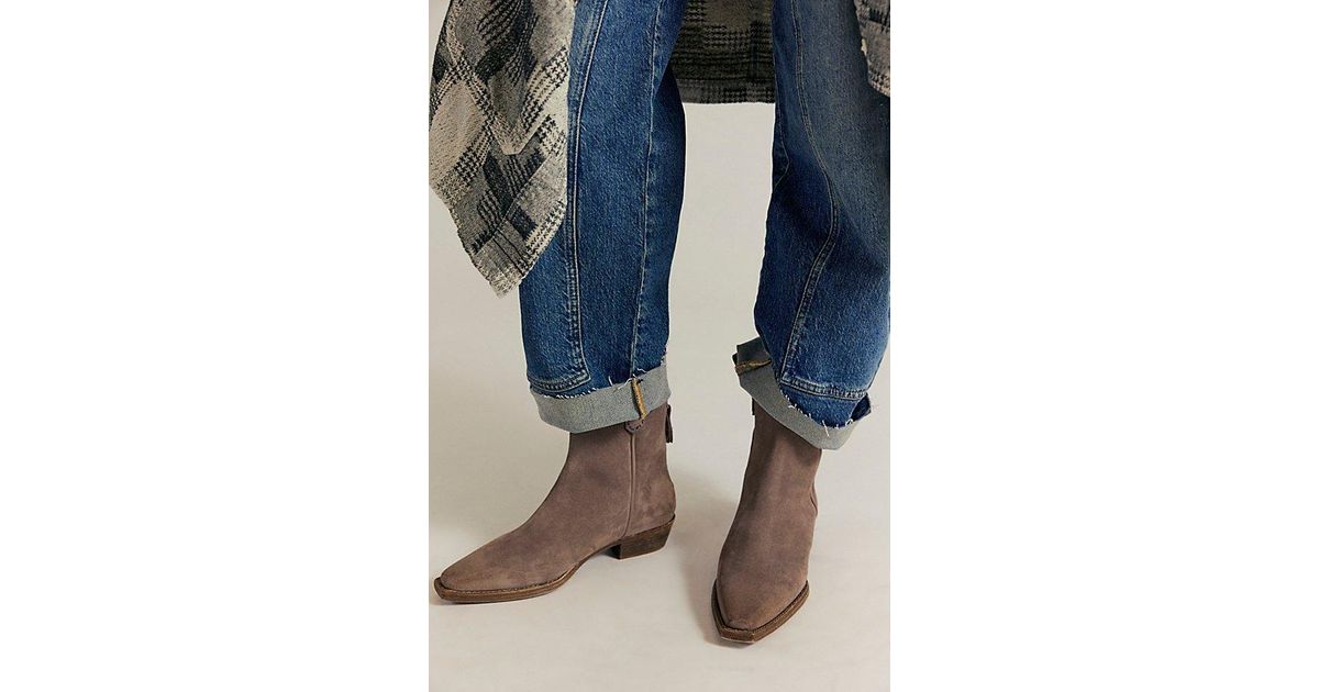 Free People We The Free Wesley Ankle Boots in Blue | Lyst UK