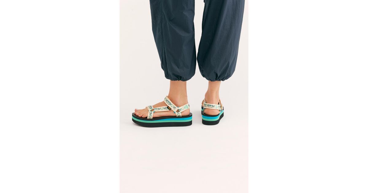 Free People Teva X Anna Sui Flatform Universal Sandals in Blue Lyst
