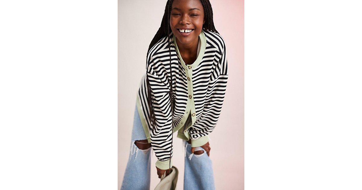 フリーピープル Free People クラシック Striped Crew レディース Sweaters Black Combo Free People Women's Classic Striped Crew, Sand Dollar Combo