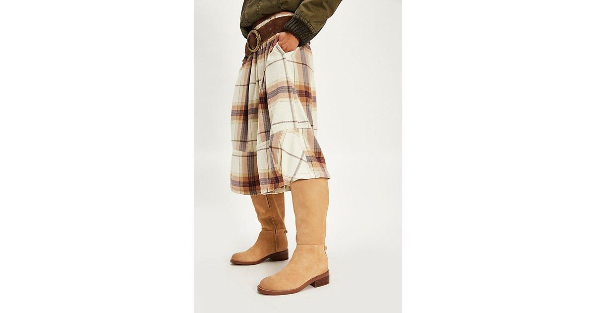 Sam Edelman Milla Wide Calf Tall Boots in Natural