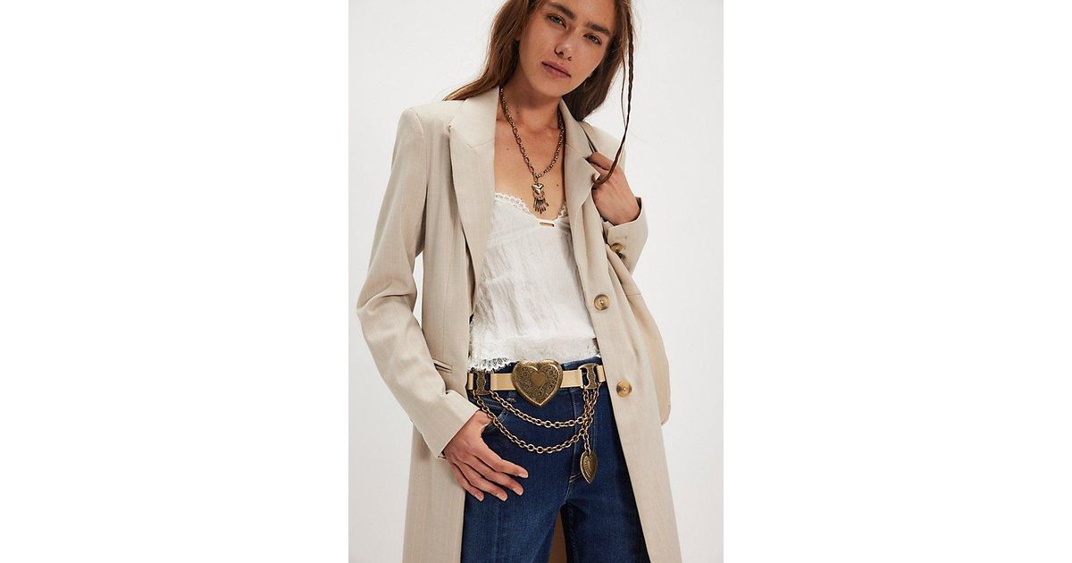 Streets Ahead Queen Of Hearts Belt By in Metallic | Lyst