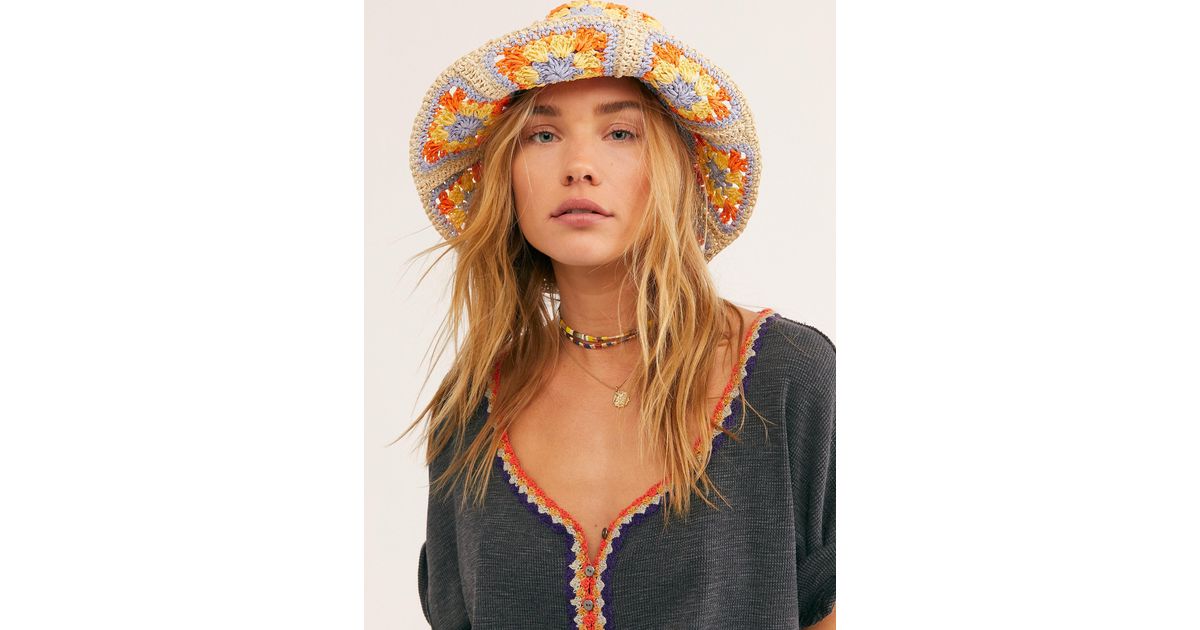 Straw Bucket Hat 