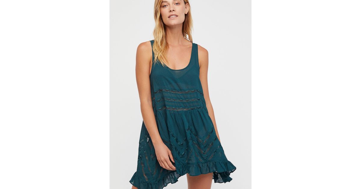 voile and lace trapeze slip nordstrom