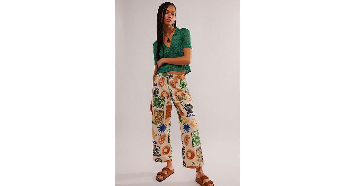 Free People Clear Skies Lounge Pant in Brown