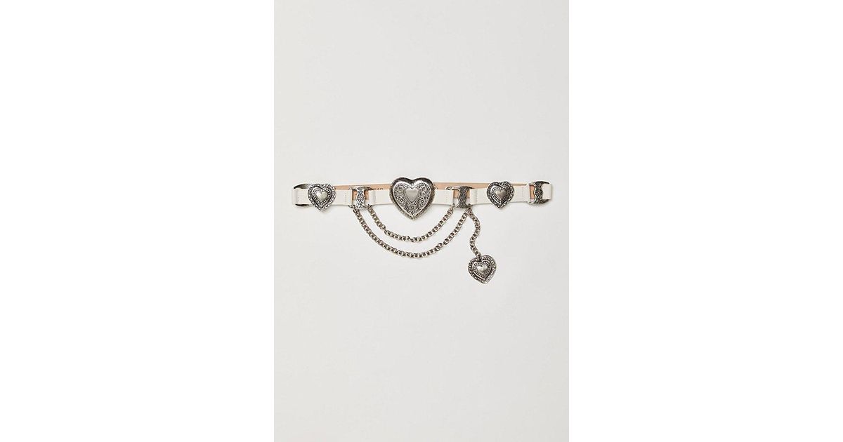 - Free people streets ahead white silver detail belt size medium white Streets Ahead Belt - Etsy main image 4