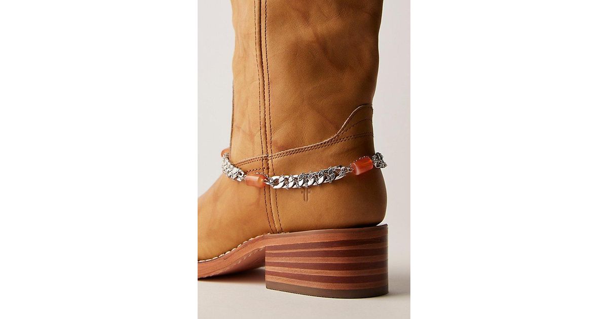 Free People Chain Boot Harness in Brown | Lyst