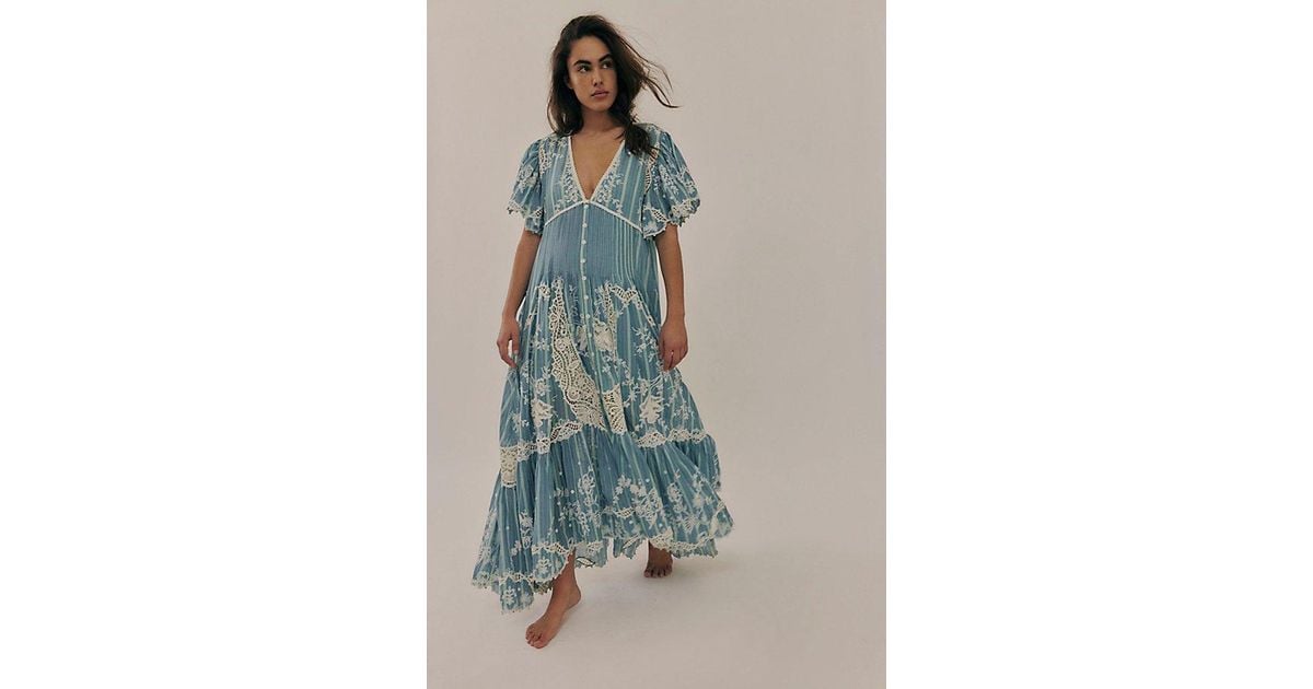 Free People Bonnet Maxi Dress in Blue | Lyst Free People Bonnet Maxi Dress in Blue | Lyst