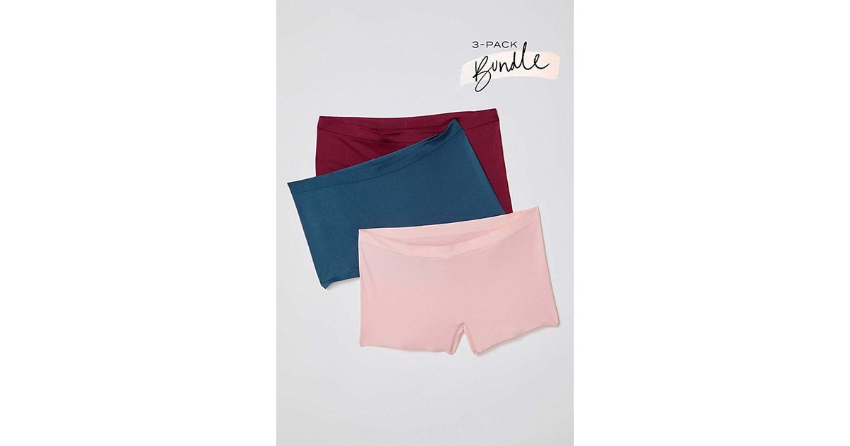 Free People No Show Seamless Boyshort Undies 3pack Bundle Lyst