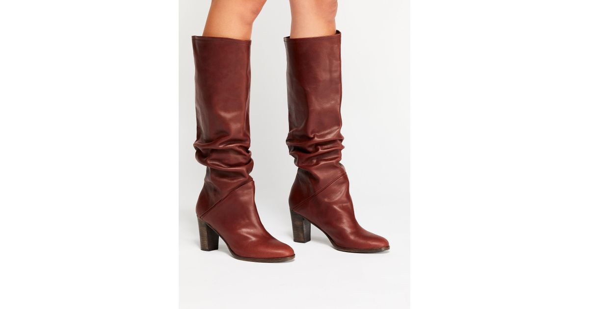 Free People Leather Tennison Tall Boot 