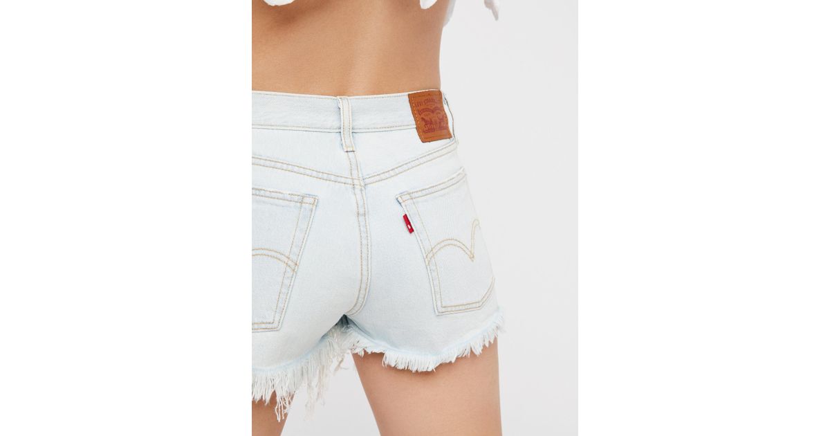 Denim Levi's High Rise Wedgie Cutoffs 