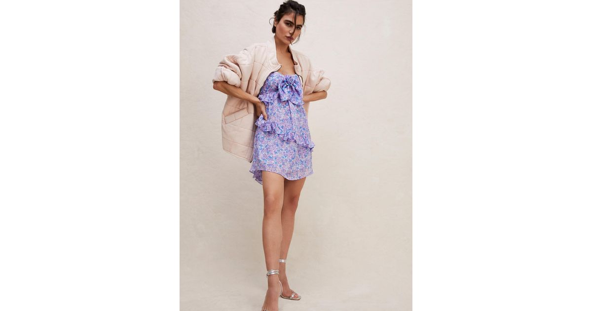 debbie mini dress for love and lemons Free People For Love & Lemons Debbie Mini Dress in Purple