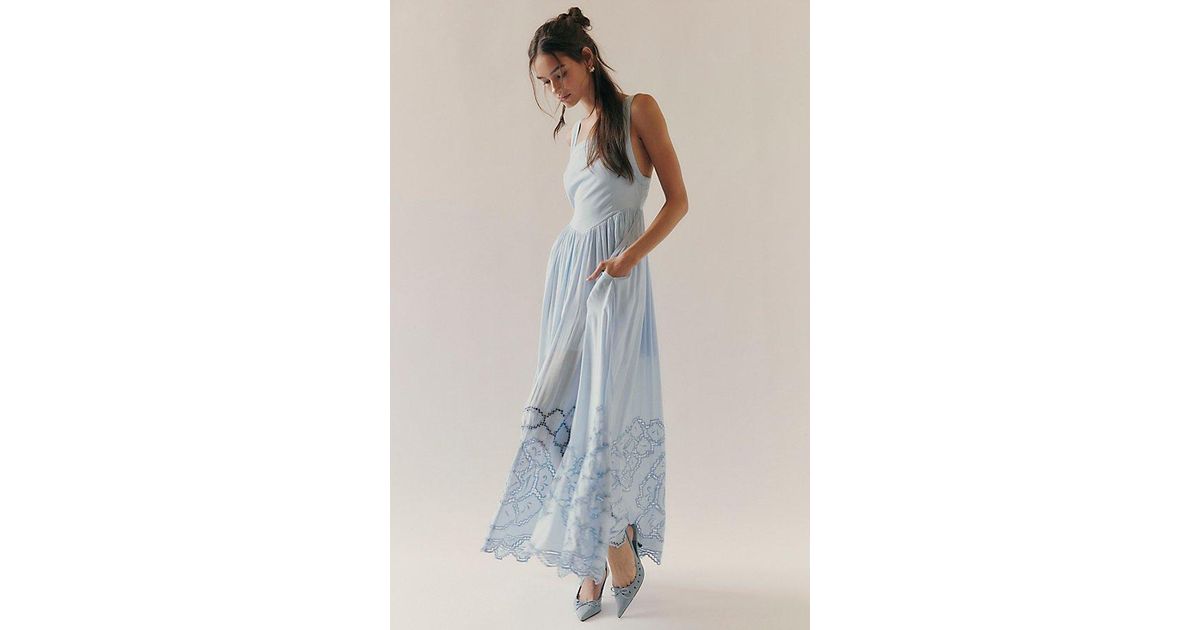 Free People Bali Paradise Maxi Dress in Blue | Lyst