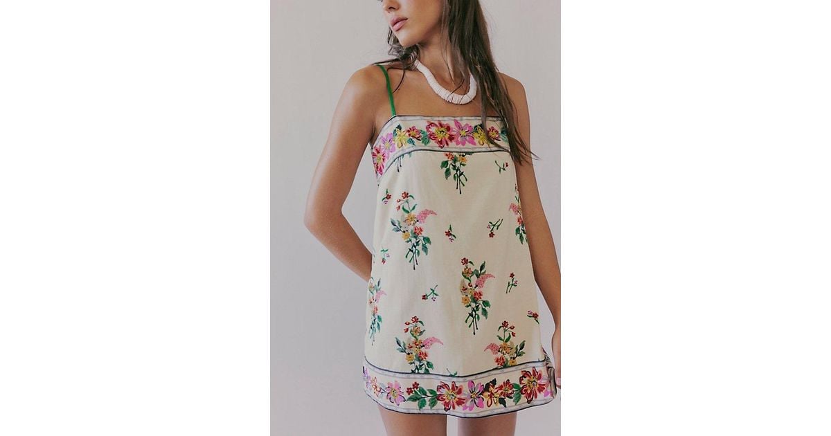 Bali Take Me With You Mini Dress in Natural | Lyst