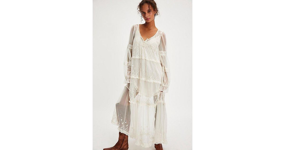 white dress with blue flowers maxi Wedtrend Women Elegant Tiered Maxi Dress White Blue Flower A Line Spaghetti  Straps Print Wedding Party Dress – WEDTREND