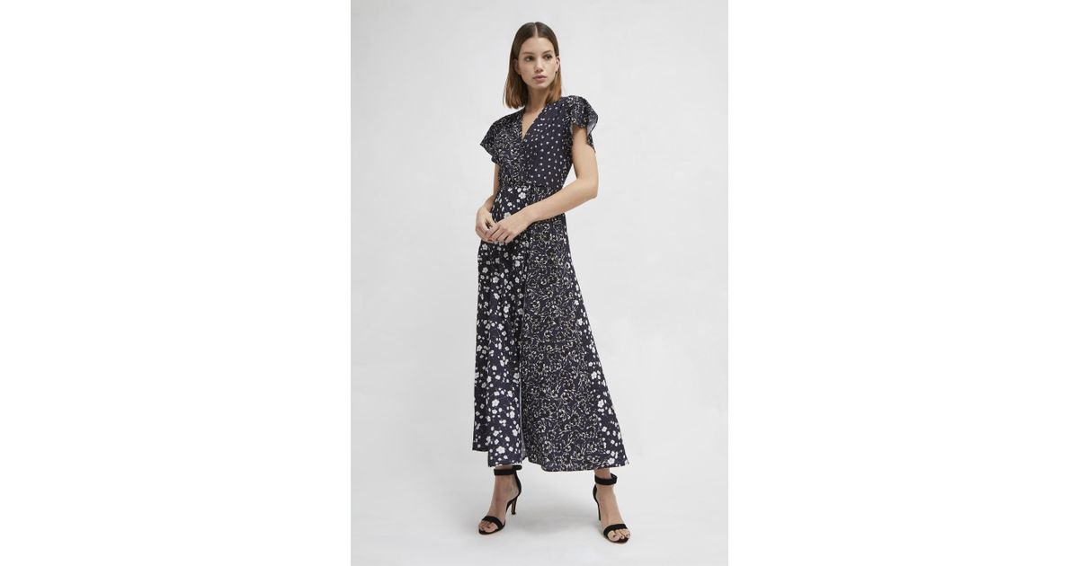 aliyah crepe floral maxi dress