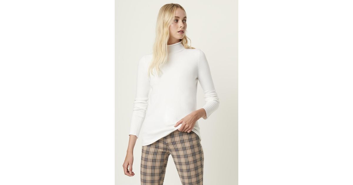 winter white roll neck jumper