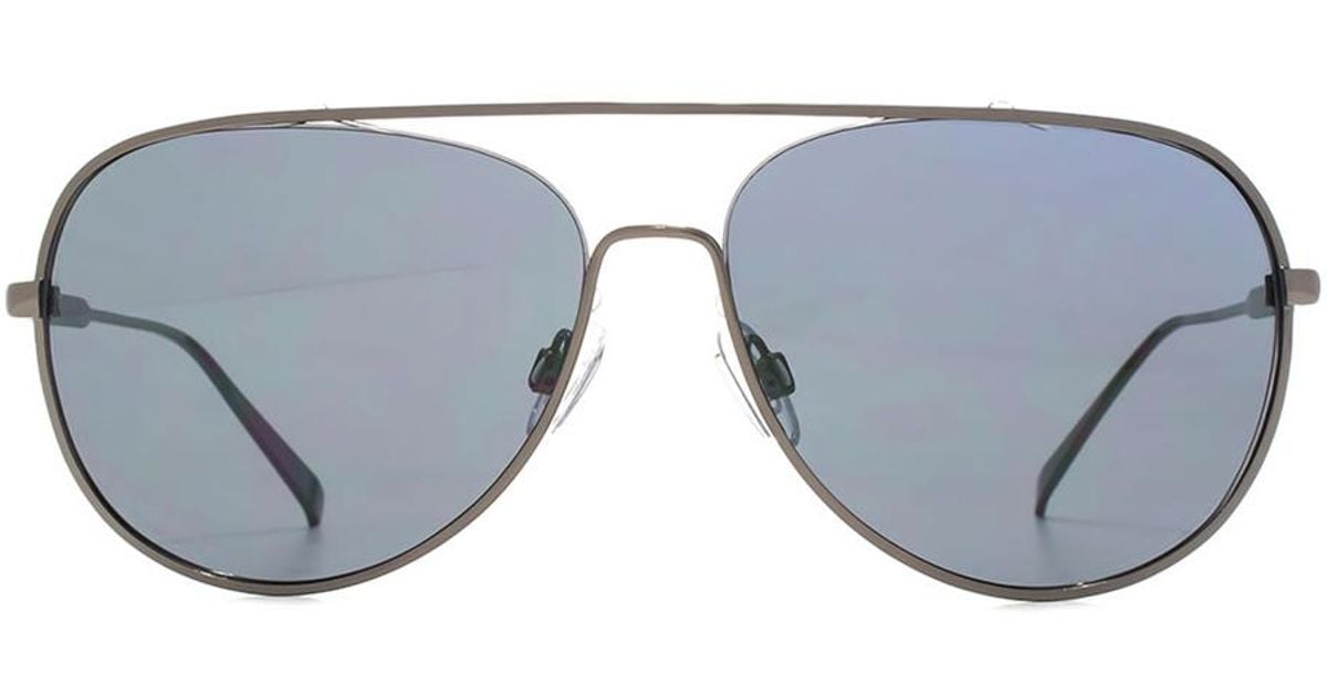 French Connection Chunky Metal Aviator Sunglasses for Men - Lyst