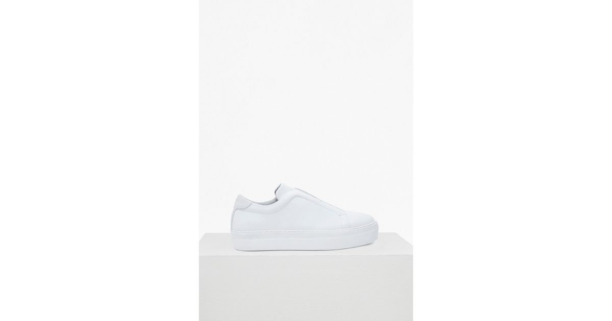 platform laceless trainers
