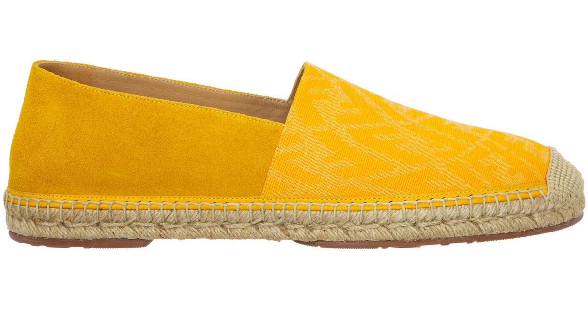 Espadrillas espadrilles uomo ff vertigoFendi in Pelle da Uomo colore Giallo  | Lyst