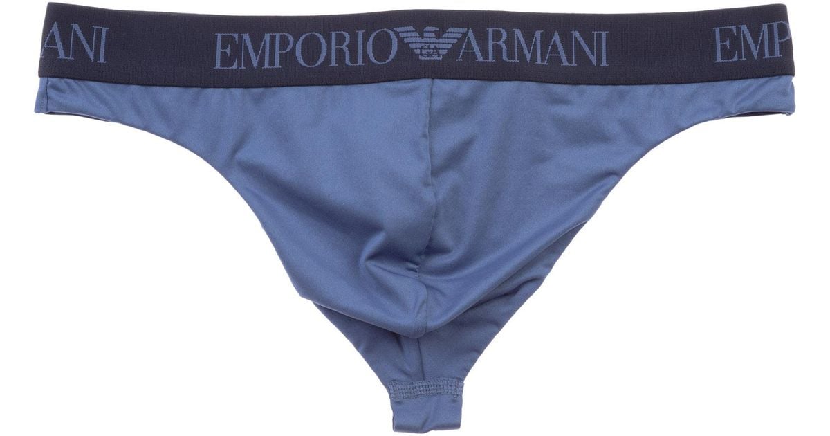Emporio Armani Thong in Blue for Men | Lyst