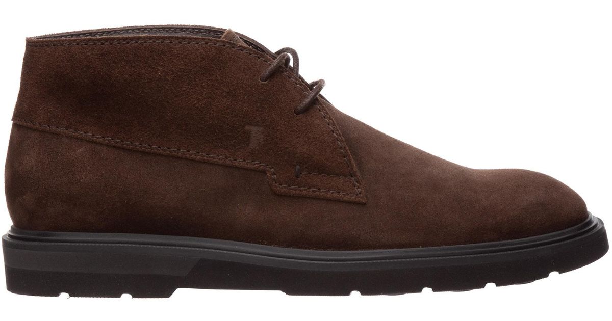 Polacchine stivaletti scarpe uomo camoscio da Uomo di Tod's in Marrone |  Lyst
