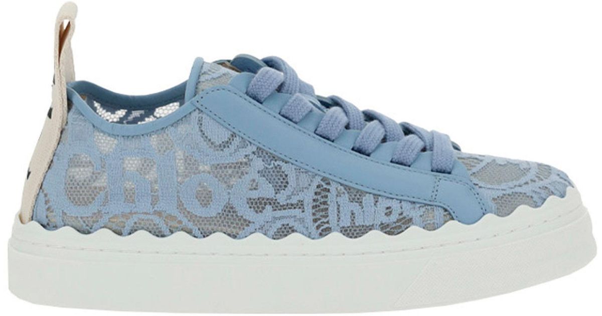 Chloé Shoes Trainers Sneakers Lauren in Blue | Lyst