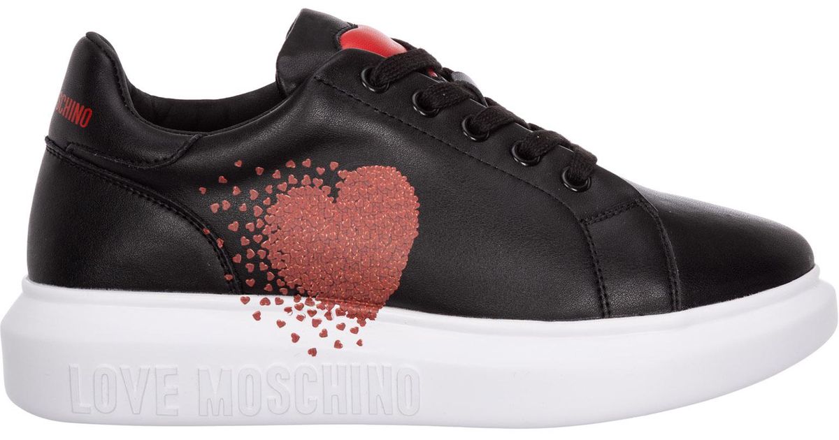 Love Moschino Running Sneakers in Brown | Lyst