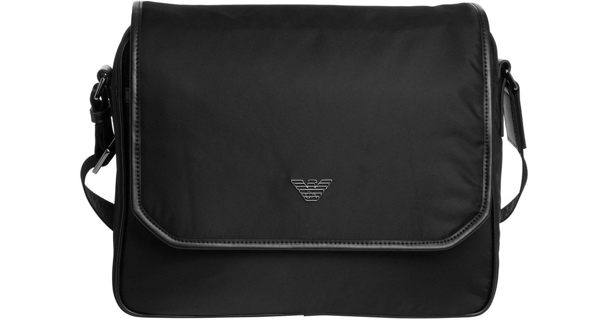 Emporio Armani Crossbody Bag in Black for Men | Lyst