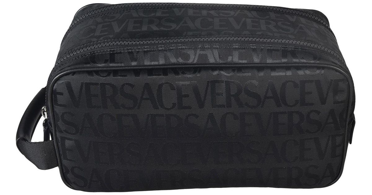 Versace Toiletry Bag in Black for Men | Lyst